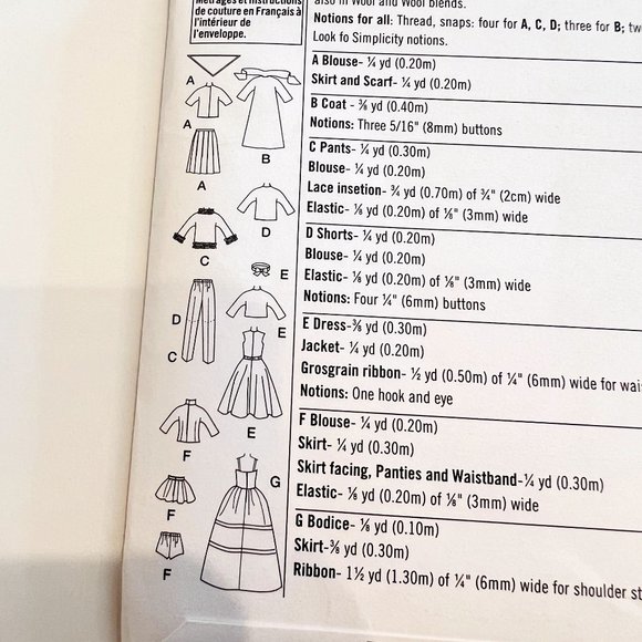 Lot Of 4 NEW McCall Sewing Patterns For Outfits For 11 1/2" Barbie Dolls Uncut - Picture 12 of 13